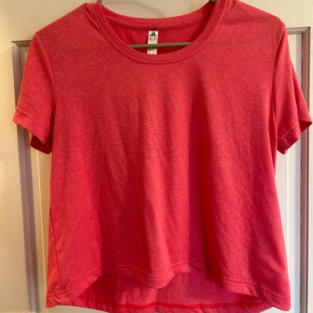 Pink/Coral Adidas Short Sleeve T-Shirt